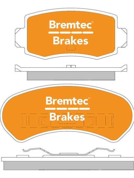 Bremtec Trade Line Brake Pad BT878TS Brake Pads Bremtec - Micks Gone Bush