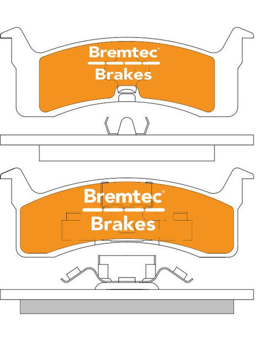 Bremtec Trade Line Brake Pad BT886TS Bremtec - Micks Gone Bush