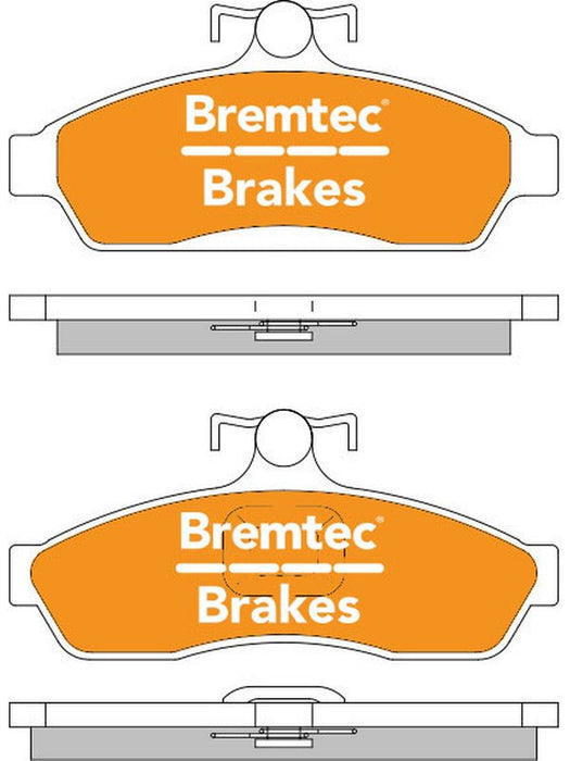 Bremtec Trade Line Brake Pad BT887TS Bremtec - Micks Gone Bush