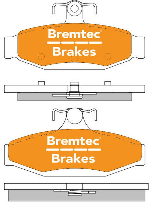 Bremtec Trade Line Brake Pad BT888TS Brake Pads Bremtec - Micks Gone Bush