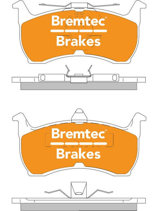 Bremtec Pro-Series Brake Pad BT890PRO Bremtec - Micks Gone Bush