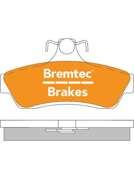 Bremtec Pro-Series Brake Pad BT895PRO Bremtec - Micks Gone Bush