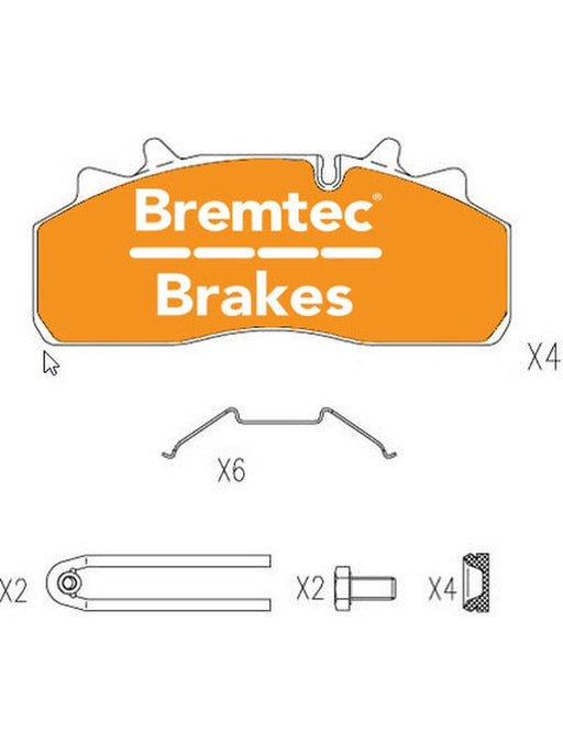 Bremtec Trans-Line Brake Pad BT91061TL Brake Pads Bremtec - Micks Gone Bush