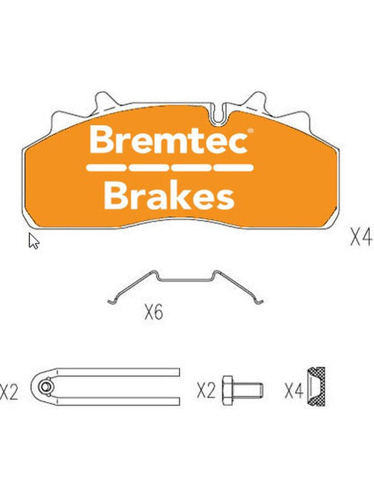 Bremtec Trans-Line Brake Pad BT91061TL Brake Pads Bremtec - Micks Gone Bush