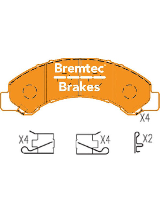 Bremtec Endure 4WD Brake Pad BT91120E Bremtec - Micks Gone Bush