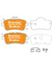 Bremtec Evolve Hybrid-Carbon Brake Pad BT9240EV550 Brake Pads Bremtec - Micks Gone Bush