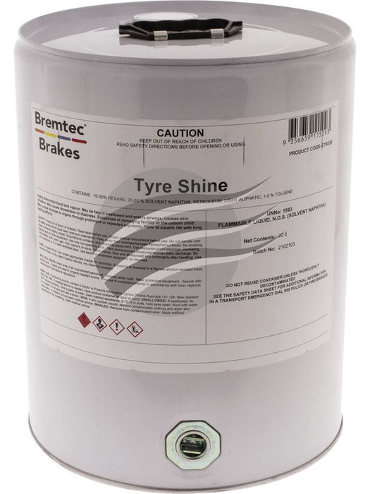 Bremtec Tyre Shine 20 Litre Steel Drum BTS020 Tyre Dressings Bremtec - Micks Gone Bush