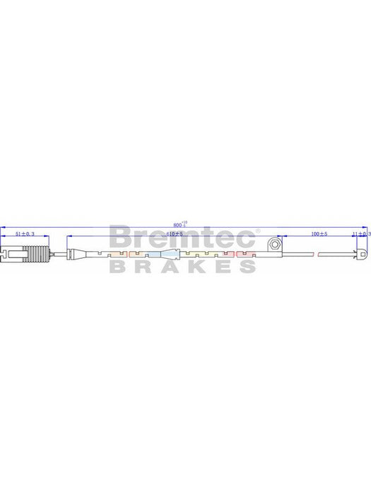 Bremtec Euroline Brake Wear Sensor BTS12 Bremtec - Micks Gone Bush