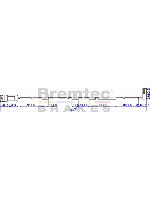 Bremtec Euroline Brake Wear Sensor BTS131 Bremtec - Micks Gone Bush