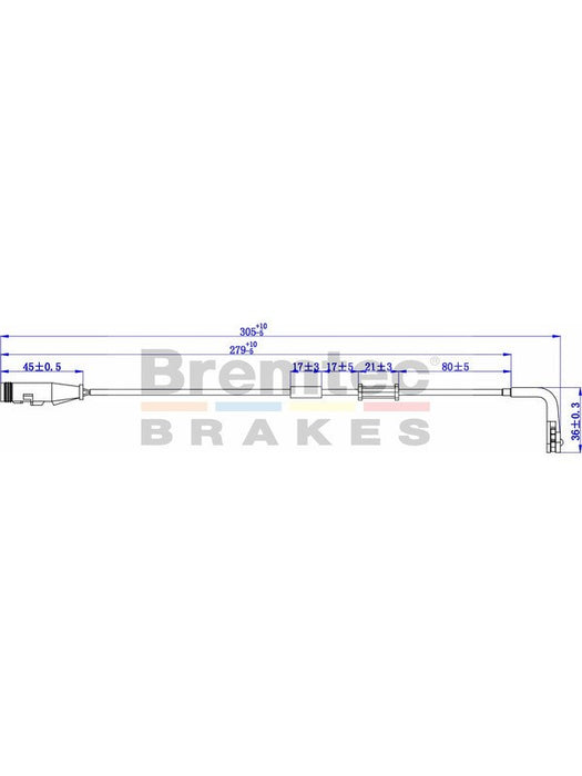Bremtec Euroline Brake Wear Sensor BTS145 Bremtec - Micks Gone Bush