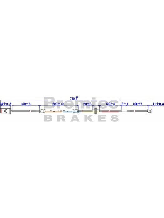 Bremtec Euroline Brake Wear Sensor BTS146 Bremtec - Micks Gone Bush