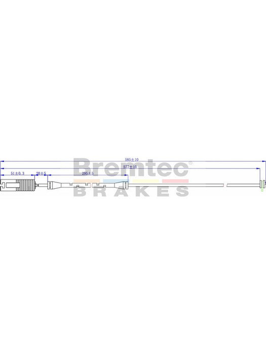 Bremtec Euroline Brake Wear Sensor BTS14 Bremtec - Micks Gone Bush