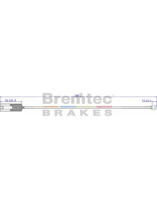 Bremtec Euroline Brake Wear Sensor BTS18 Bremtec - Micks Gone Bush