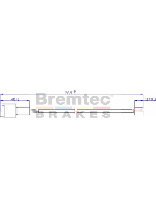Bremtec Euroline Brake Wear Sensor BTS1 Bremtec - Micks Gone Bush