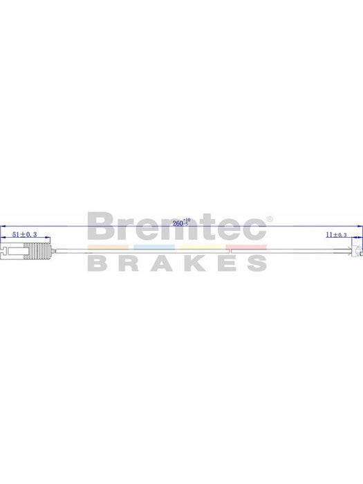 Bremtec Euroline Brake Wear Sensor BTS20 Bremtec - Micks Gone Bush