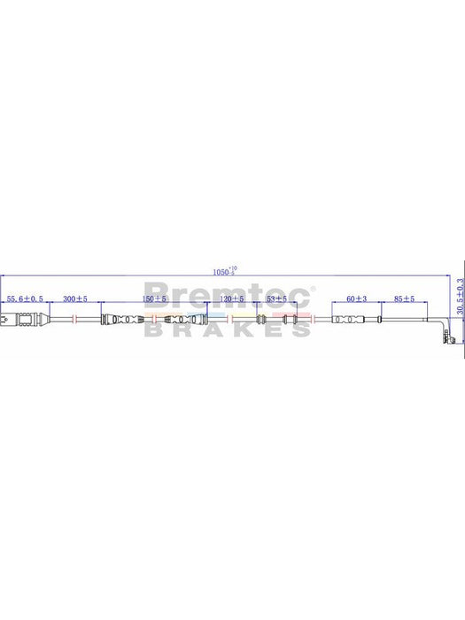 Bremtec Euroline Brake Wear Sensor BTS227 Bremtec - Micks Gone Bush