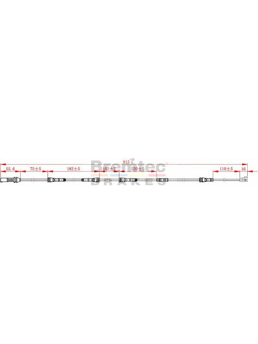 Bremtec Euroline Brake Wear Sensor BTS229 Bremtec - Micks Gone Bush