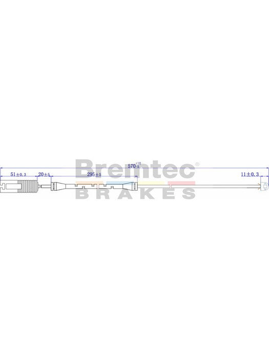 Bremtec Euroline Brake Wear Sensor BTS22 Bremtec - Micks Gone Bush