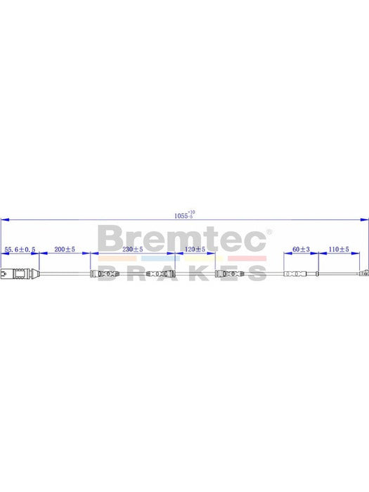 Bremtec Euroline Brake Wear Sensor BTS230 Bremtec - Micks Gone Bush