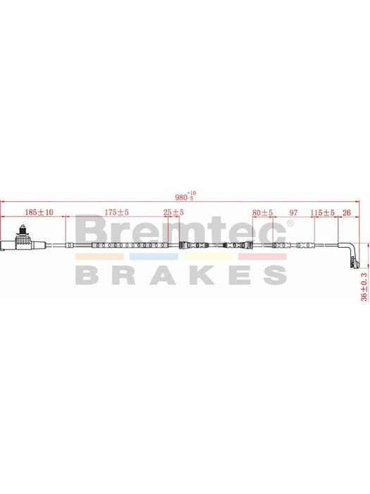 Bremtec Euroline Brake Wear Sensor BTS231 Bremtec - Micks Gone Bush