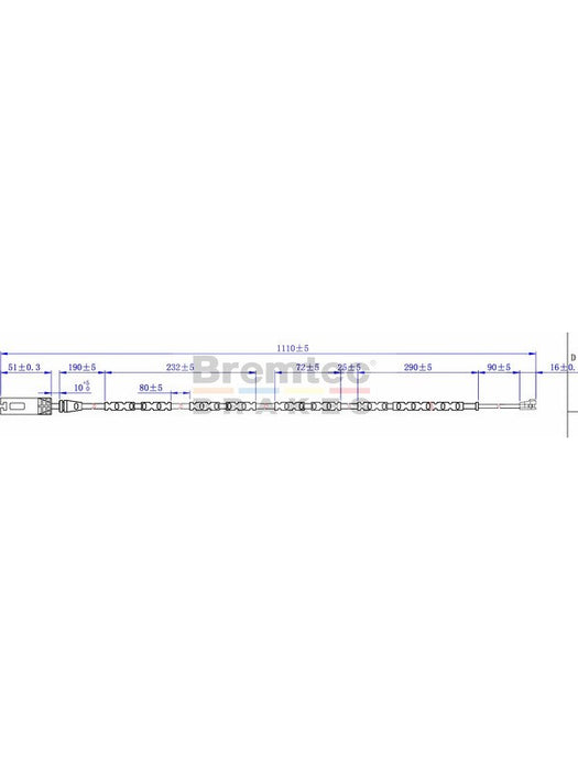 Bremtec Euroline Brake Wear Sensor BTS238 Bremtec - Micks Gone Bush