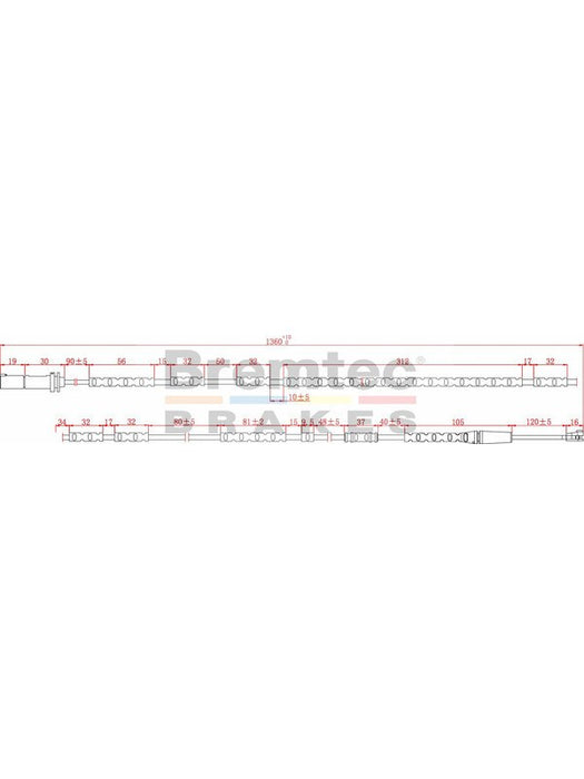 Bremtec Euroline Brake Wear Sensor BTS240 Bremtec - Micks Gone Bush