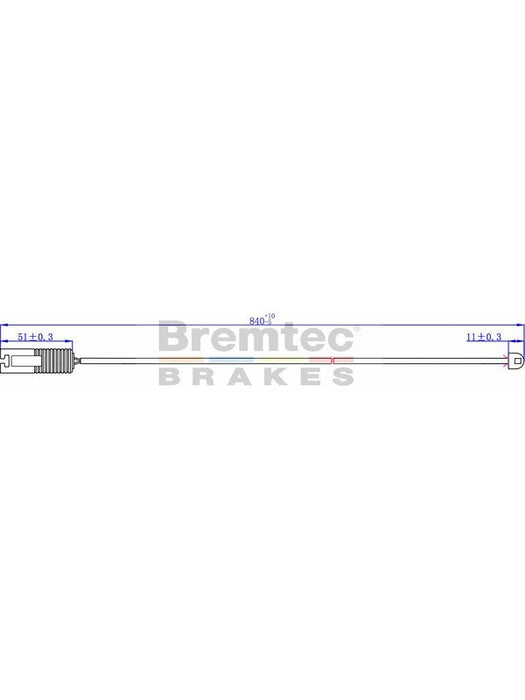 Bremtec Euroline Brake Wear Sensor BTS24 Bremtec - Micks Gone Bush