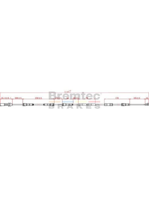 Bremtec Euroline Brake Wear Sensor BTS283 Bremtec - Micks Gone Bush