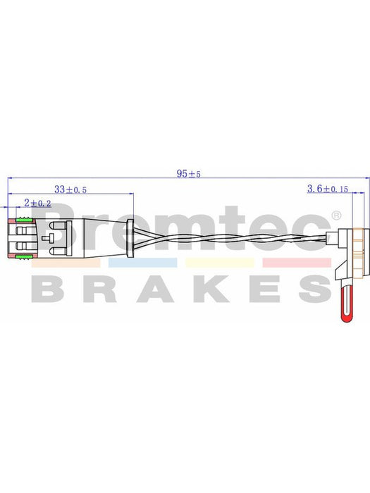 Bremtec Euroline Brake Wear Sensor BTS289 Bremtec - Micks Gone Bush