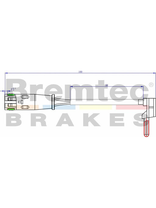 Bremtec Euroline Brake Wear Sensor BTS290 ABS & Brake Sensors Bremtec - Micks Gone Bush