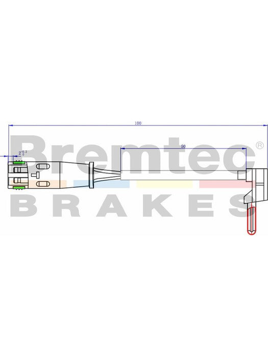 Bremtec Euroline Brake Wear Sensor BTS290 ABS & Brake Sensors Bremtec - Micks Gone Bush