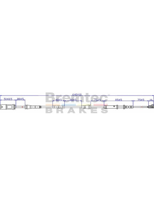 Bremtec Euroline Brake Wear Sensor BTS297 Bremtec - Micks Gone Bush