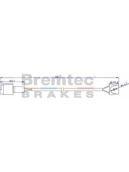 Bremtec Euroline Brake Wear Sensor BTS2 Bremtec - Micks Gone Bush