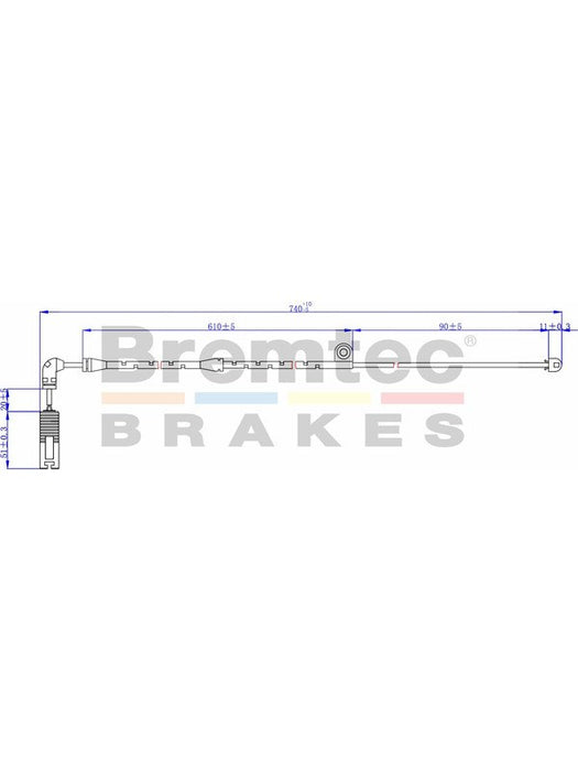 Bremtec Euroline Brake Wear Sensor BTS31 Bremtec - Micks Gone Bush