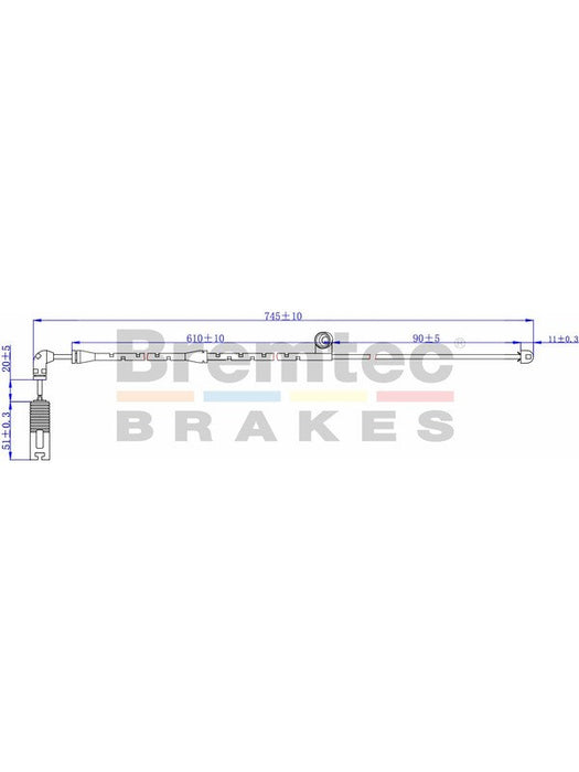 Bremtec Euroline Brake Wear Sensor BTS33 Bremtec - Micks Gone Bush