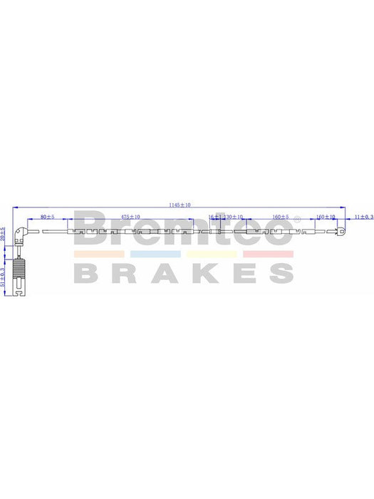 Bremtec Euroline Brake Wear Sensor BTS37 Bremtec - Micks Gone Bush