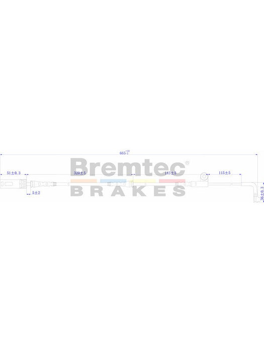 Bremtec Euroline Brake Wear Sensor BTS43 Bremtec - Micks Gone Bush