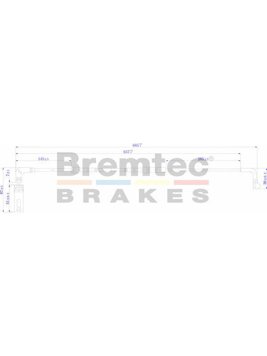 Bremtec Euroline Brake Wear Sensor BTS44 Bremtec - Micks Gone Bush