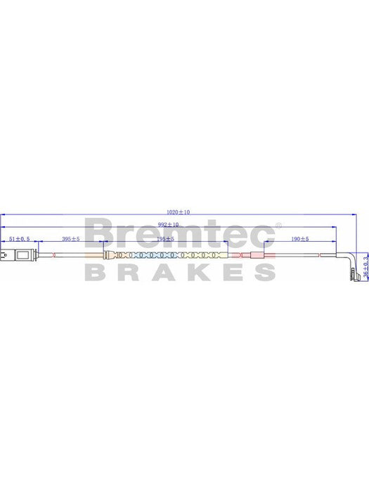 Bremtec Euroline Brake Wear Sensor BTS46 Bremtec - Micks Gone Bush