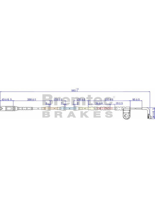Bremtec Euroline Brake Wear Sensor BTS47 Bremtec - Micks Gone Bush