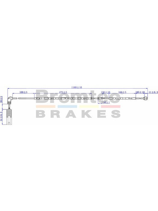 Bremtec Euroline Brake Wear Sensor BTS55 Bremtec - Micks Gone Bush