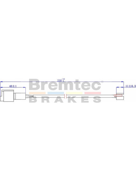 Bremtec Euroline Brake Wear Sensor BTS5 Bremtec - Micks Gone Bush