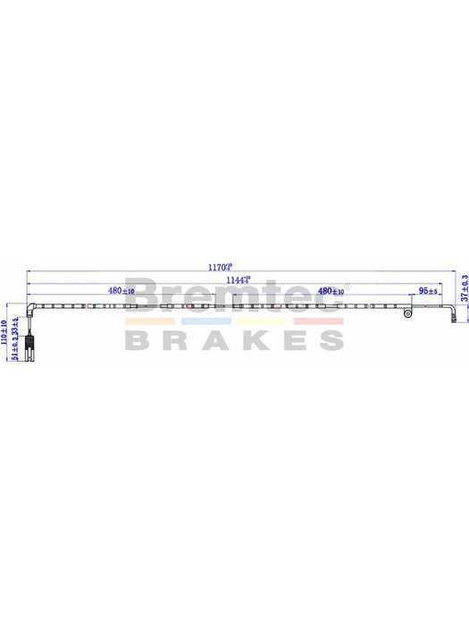 Bremtec Euroline Brake Wear Sensor BTS62 Bremtec - Micks Gone Bush