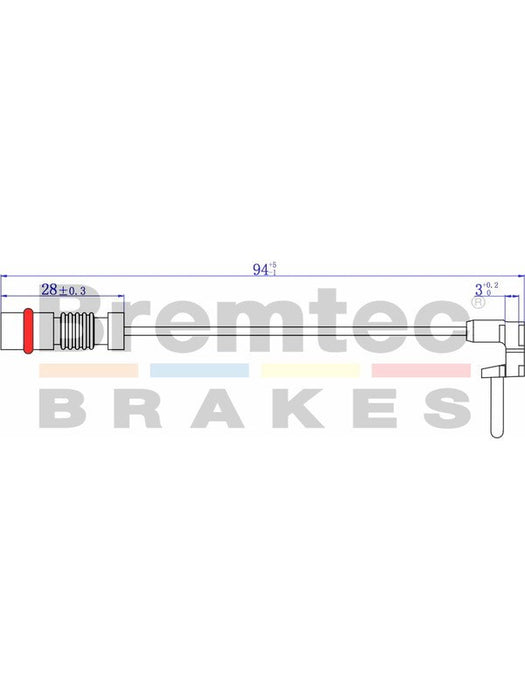 Bremtec Euroline Brake Wear Sensor BTS66 Bremtec - Micks Gone Bush