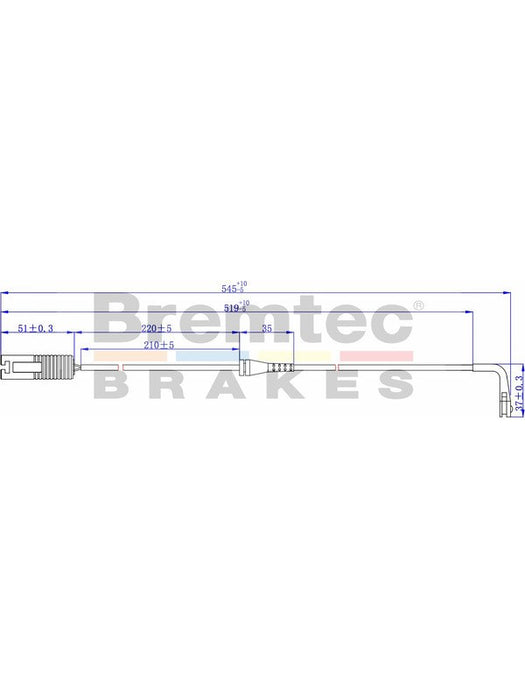 Bremtec Euroline Brake Wear Sensor BTS7 Bremtec - Micks Gone Bush