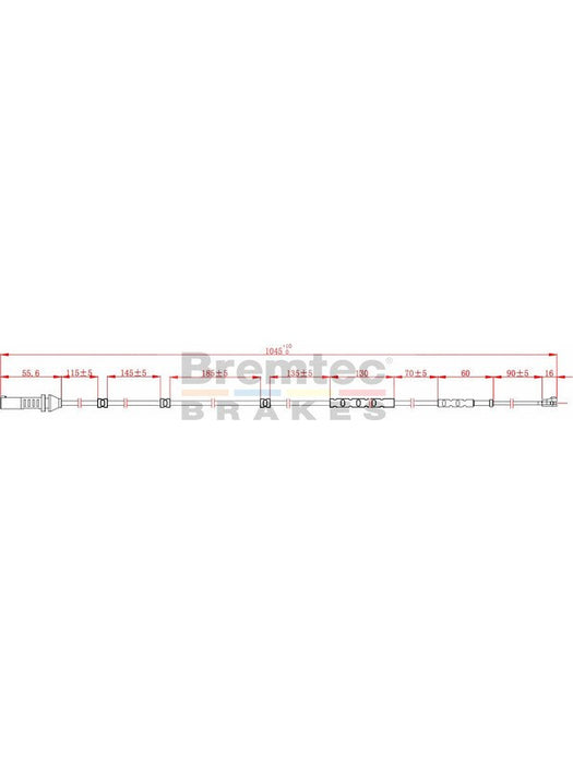 Bremtec Euroline Brake Wear Sensor BTS81 Bremtec - Micks Gone Bush
