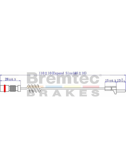 Bremtec Euroline Brake Wear Sensor BTS82 Bremtec - Micks Gone Bush