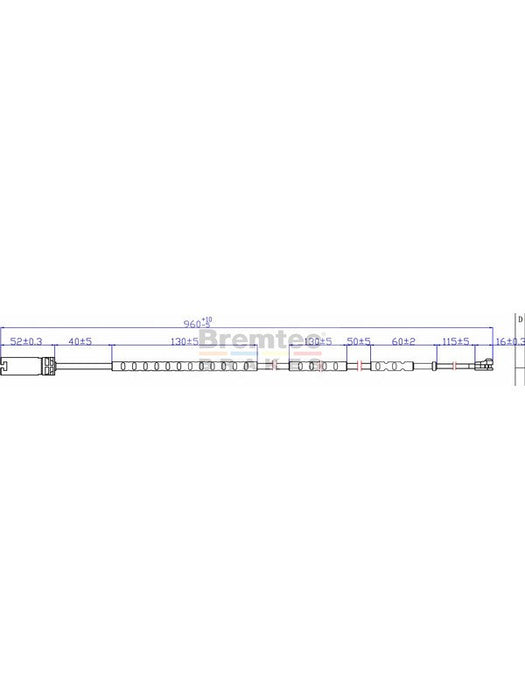 Bremtec Euroline Brake Wear Sensor BTS83 Bremtec - Micks Gone Bush