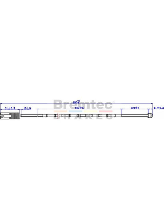 Bremtec Euroline Brake Wear Sensor BTS92 Bremtec - Micks Gone Bush