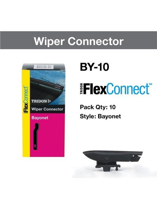 Tridon Wiper Blade Connector Flexconnect Bayonet 10 Pack BY-10 Tridon - Micks Gone Bush